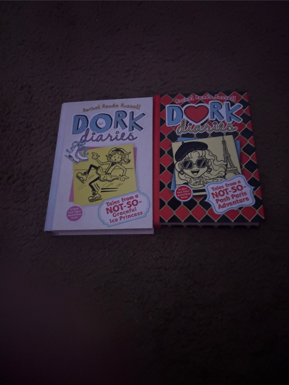 Dork Diaries Kids Book Set by Rachel Renée Russell - Pink & Red Covers